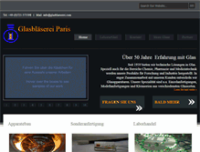 Tablet Screenshot of glasblaeserei.com
